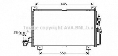 AVA QUALITY COOLING mt5213d -  Конденсатор, кондиционер